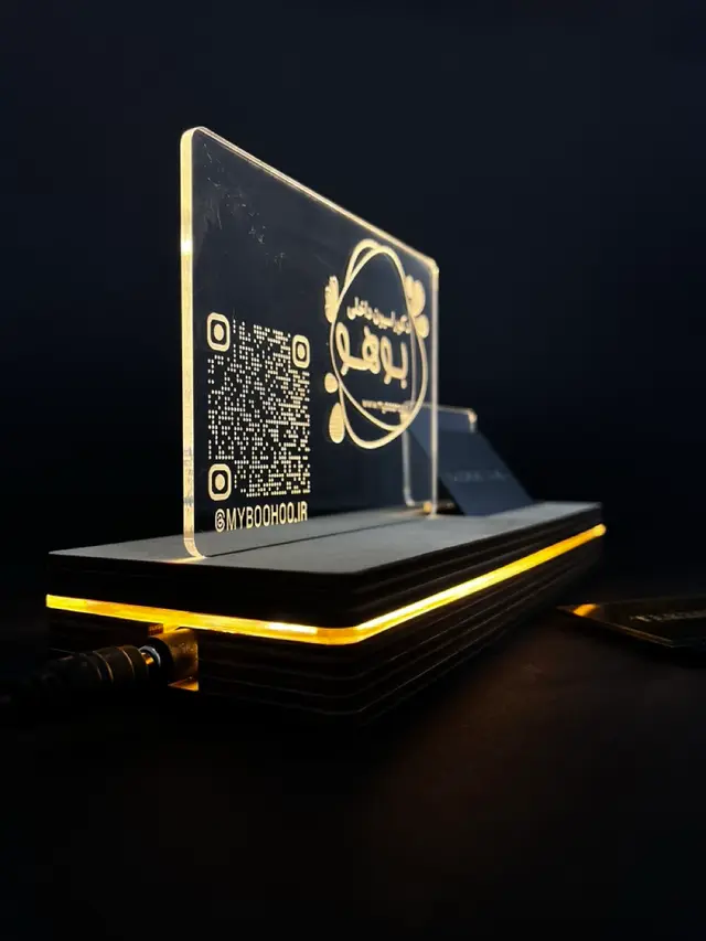 استند کارت ویزیت نور دار مدل TH_77212