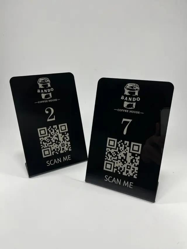 استند شماره میز و QR CODE مدل TH_22959