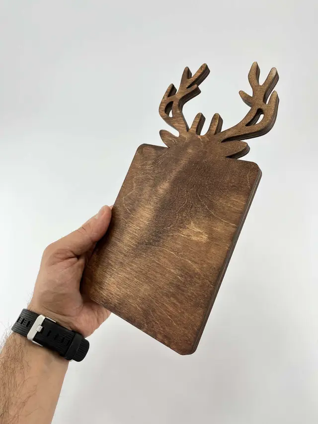 سینی سرو قهوه طرح شاخ گوزن مدل TH_72387