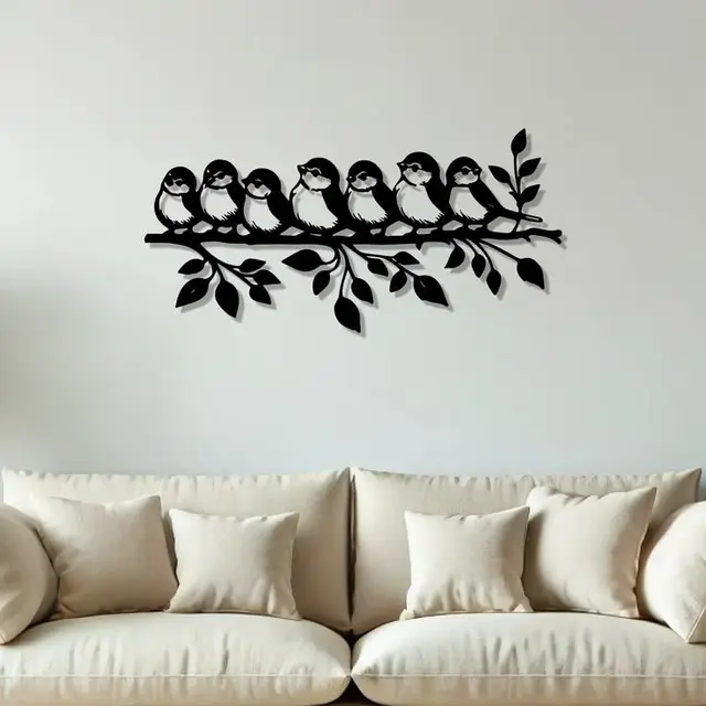 تصویر اصلی دیوارکوب چوبی طرح گنجشک مدل TH_93038