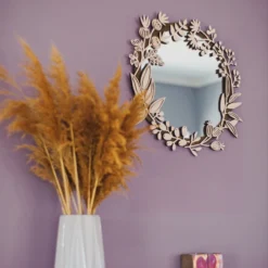 آینه دیواری طرح گل