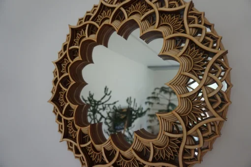 آینه دیواری طرح برجسته اسلیمی