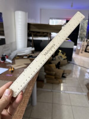 خط کش چوبی ۳۰ سانتیمتری