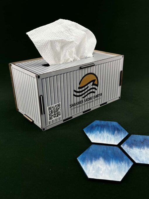 جعبه دستمال کاغذی طرح کانتینر TH_49515