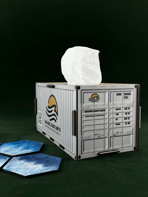 جعبه دستمال کاغذی طرح کانتینر TH_49515