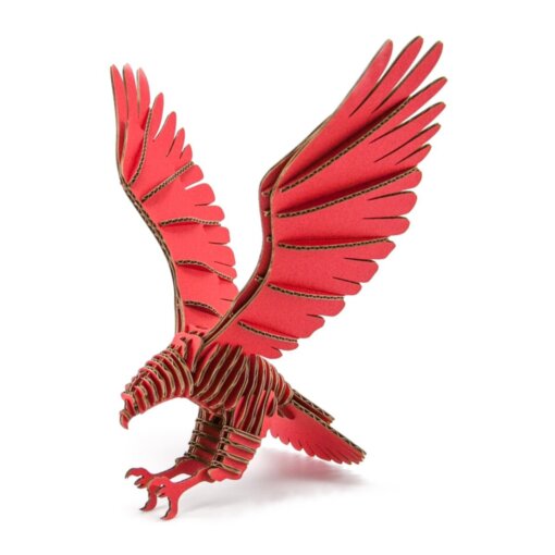 پرنده شاهین سه بعدی قرمز 288