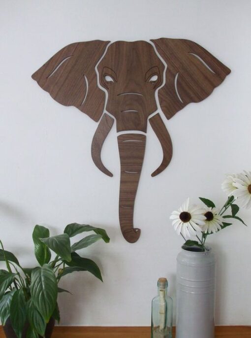 تابلو دیواری طرح فیل مدل TH_65578