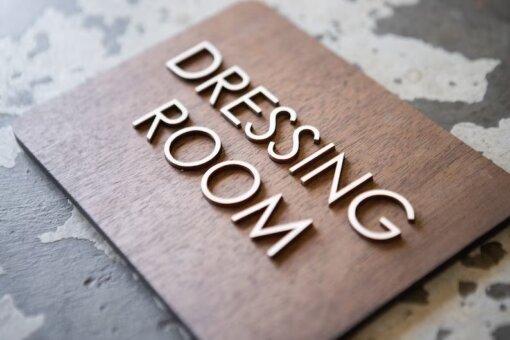 تابلو پلاک Dressing Room مدل TH_73991 1