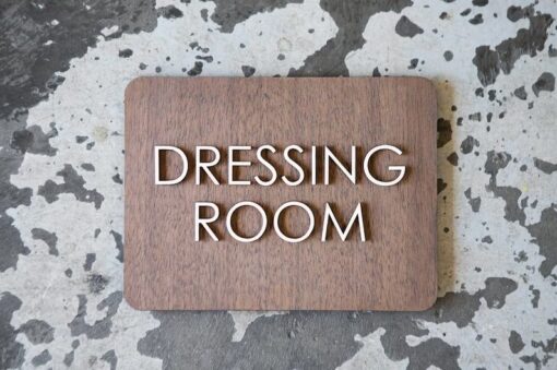 تابلو پلاک Dressing Room مدل TH_73991