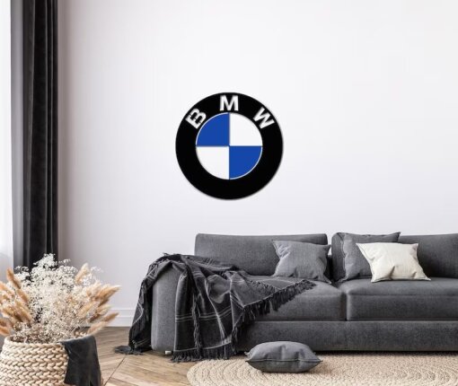 دیوارکوب طرح لوگو BMW مدل TH_54756 66