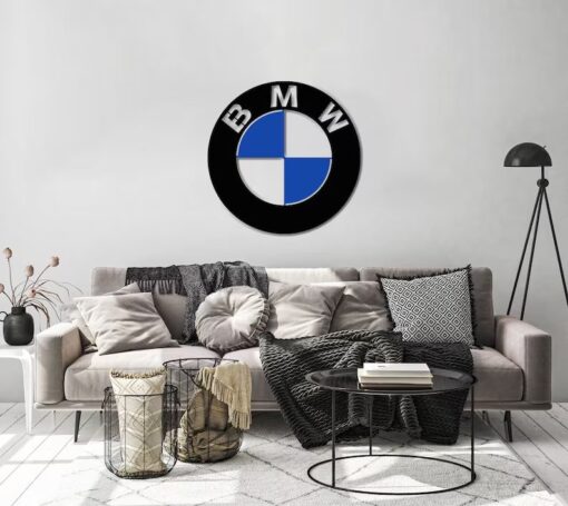 دیوارکوب طرح لوگو BMW مدل TH_54756 6666