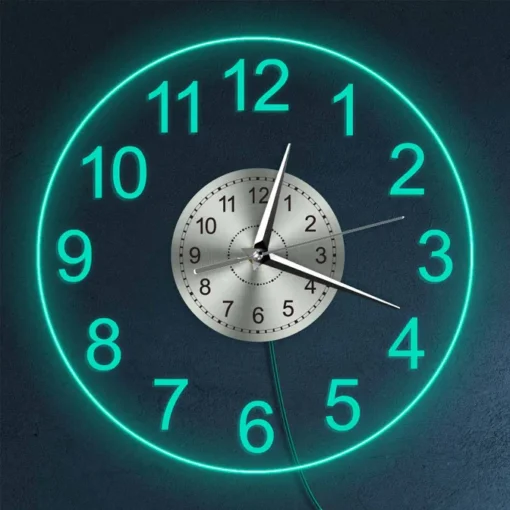 ساعت دیواری طرح شبخواب مدل TH_88385 ساده