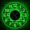 ساعت دیواری طرح شبخواب مدل TH_88385 سبز