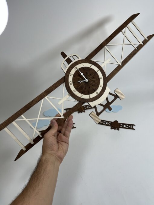 ساعت دیواری طرح هواپیما مدل TH_79844