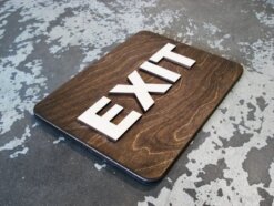 تابلو پلاک طرح EXIT مدل TH_59799