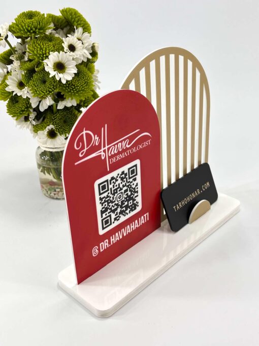 استند QR CODE و کارت ویزیت مدل TH_45359