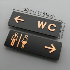 پلاک راهنمای WC ترکیبی مدل TH_30345