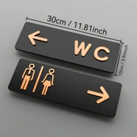 پلاک راهنمای WC ترکیبی مدل TH_30345
