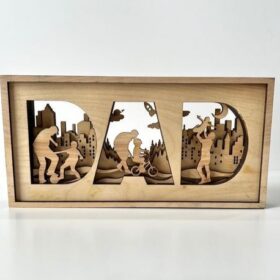 دکور چوبی چندلایه روز پدر مدل TH_34818