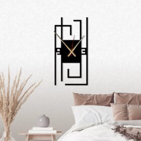 ساعت دیواری با قاب هندسی مدل TH_45375