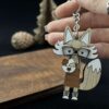 جاکلیدی چوبی روباه فانتزی مدل TH_62146