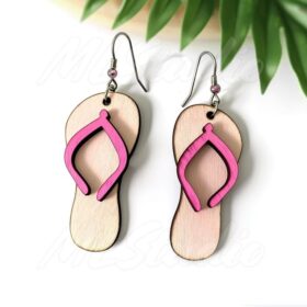 گوشواره بامزه طرح دمپایی مدل TH_78143