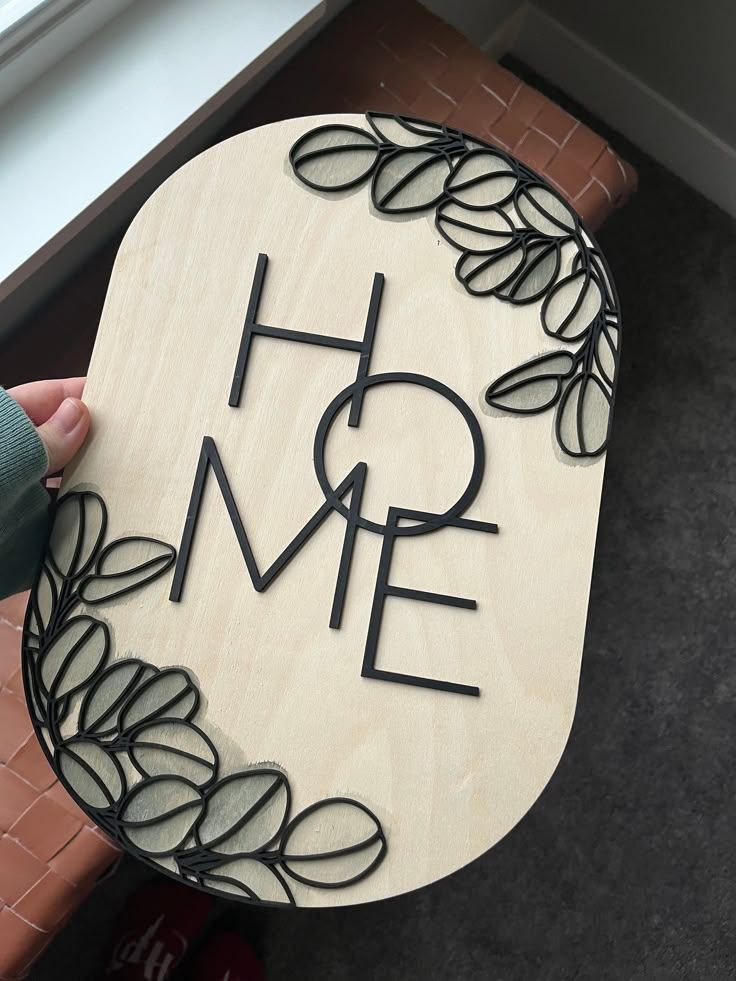 تابلو دکوراتیو طرح HOME مدل TH_43114