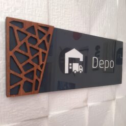 پلاک دیواری پلکسی و چوب مدل TH_53082