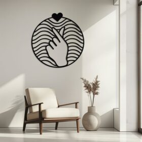 تابلوی دیواری فینگر هارت مدل TH_55075