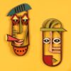 دکوری دیواری چهره فانتزی مدل TH_73700
