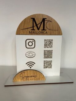 استند کیوآرکد رومیزی MDF مدل TH_83936