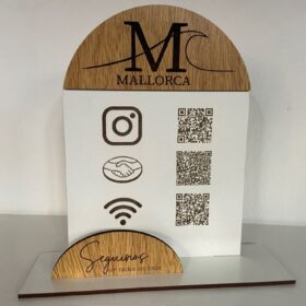 استند کیوآرکد رومیزی MDF مدل TH_83936