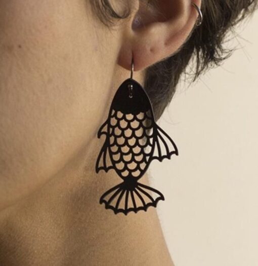 گوشواره فانتزی طرح ماهی مدل TH_90478