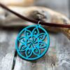 گردنبند چوبی طرح اسلیمی مدل TH_92861