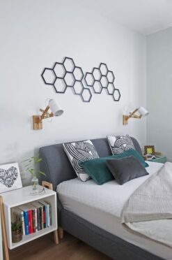 تابلو دیواری شش ضلعی مدرن مدل TH_95190