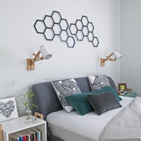 تابلو دیواری شش ضلعی مدرن مدل TH_95190