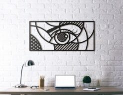 تابلو برش لیزری چشم هندسی مدل TH_99775