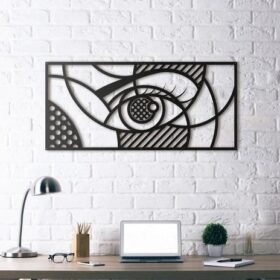 تابلو برش لیزری چشم هندسی مدل TH_99775