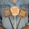 کیوآرکد طرح تاپر چوبی مدل TH_26753