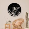 تابلو دیواری طرح زحل و کوهستان مدل TH_60424