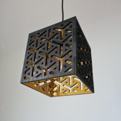 لوستر چوبی طرح هندسی مدل TH_68721
