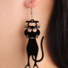 گوشواره طرح گربه فانتزی مدل TH_20785