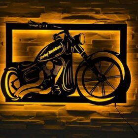 تابلو بک لایت طرح موتورسیکلت مدل TH_31178