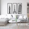ست تابلو بناهای معروف جهان مدل TH_40775
