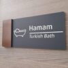 پلاک راهنمای حمام طرح مدرن مدل TH_59093