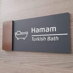 پلاک راهنمای حمام طرح مدرن مدل TH_59093