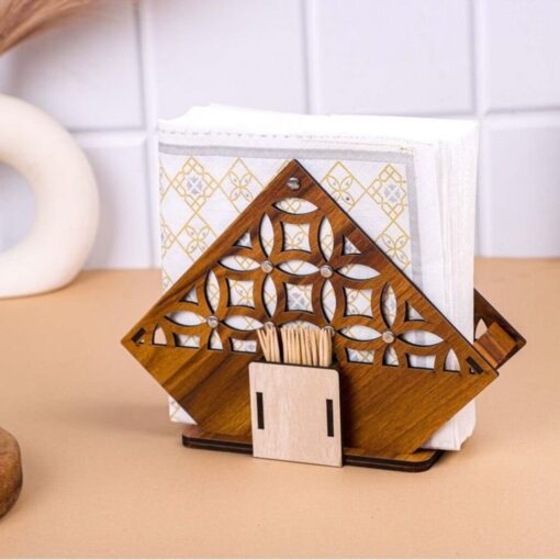استند دستمال کاغذی و خلال دندان مدل TH_66151