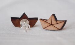 گوشواره طرح قایق کاغذی مدل TH_71602
