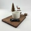 سینی سرو قهوه طرح شاخ گوزن مدل TH_72387