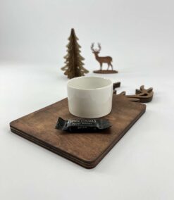 سینی سرو قهوه طرح شاخ گوزن مدل TH_72387
